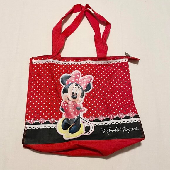 Disney Minnie Mouse Canvas Tote Bag 14.5 x 12 Inch Size - Picture 15 of 16